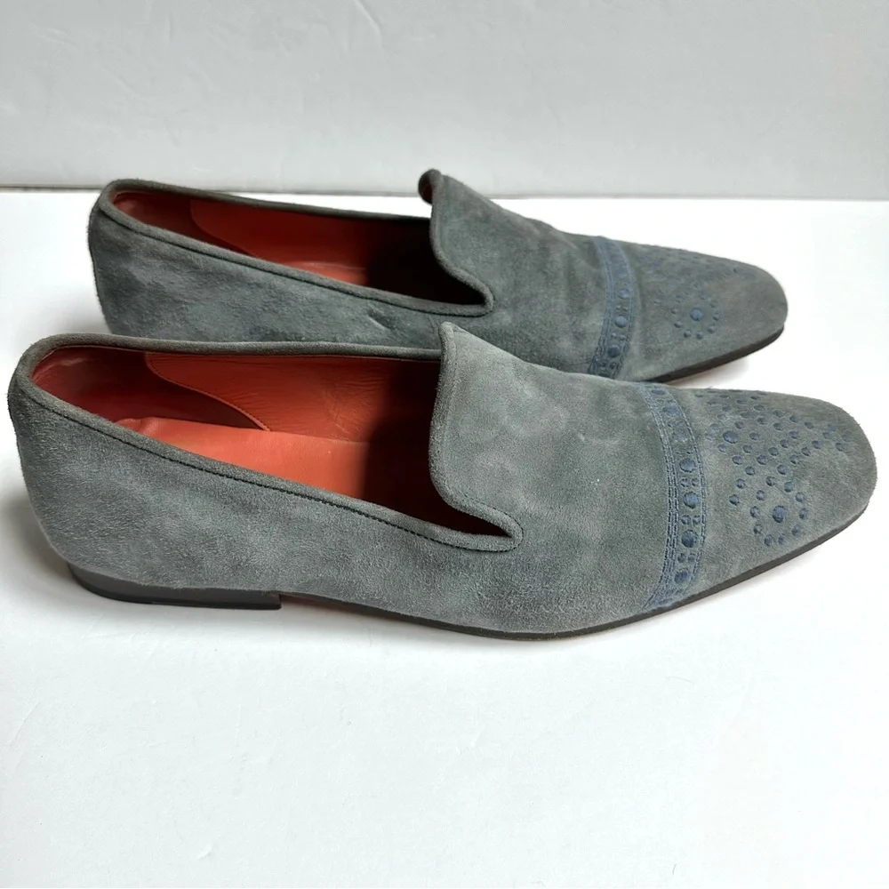 Stubbs & Wootton with Artist Proof Blue Suede Men’s Loafers 12